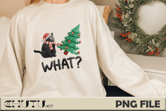 Celebrating Christmas Mischief: Cat Chaos Design