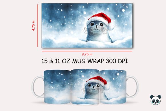 Christmas Harp Seal Mug Wrap 1: A Practical Guide to Sublimation Design and Application