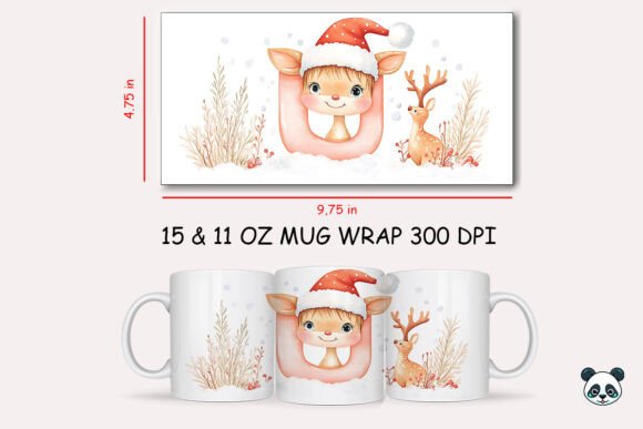 Creating Personalized Holiday Gifts with the Christmas Baby Letter U with Urial Mug Wrap