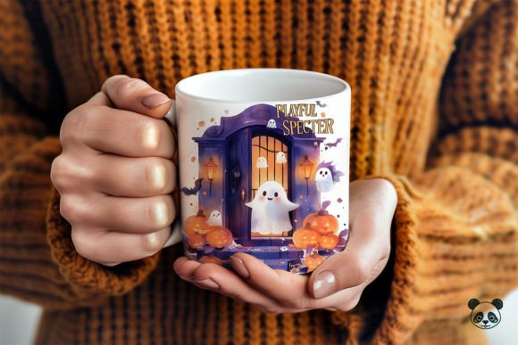 Creating Spooky-Chic Mugs with the PLAYFUL SPECTER Ghost Mug Wrap