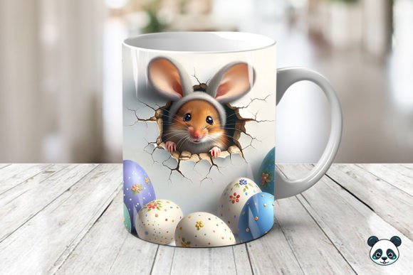 Easter Mice 3D Mug Wrap Design Guide