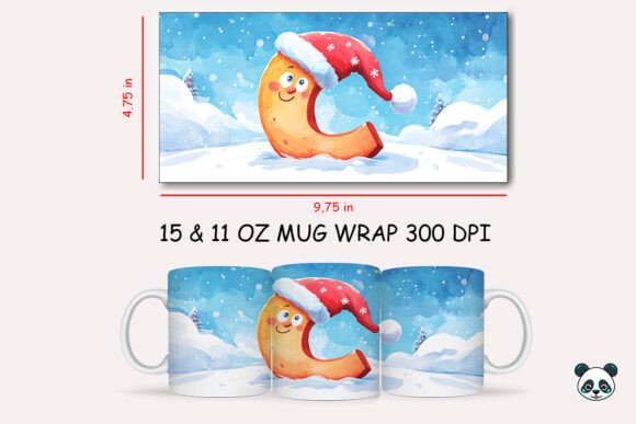 Elevating Holiday Gifting with the Christmas Baby Letter C Mug Wrap 1