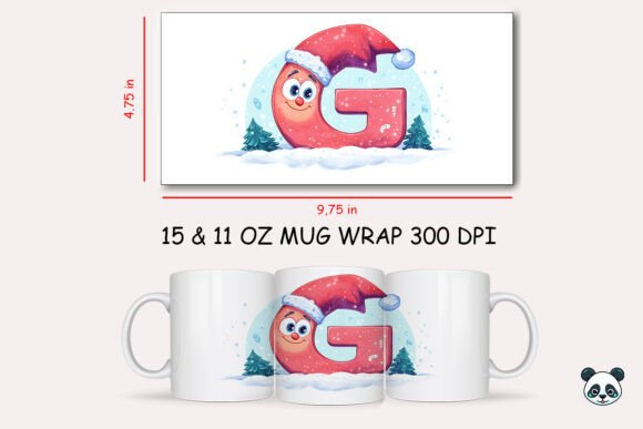 Elevating Holiday Gifting with the Christmas Baby Letter D Mug Wrap 5