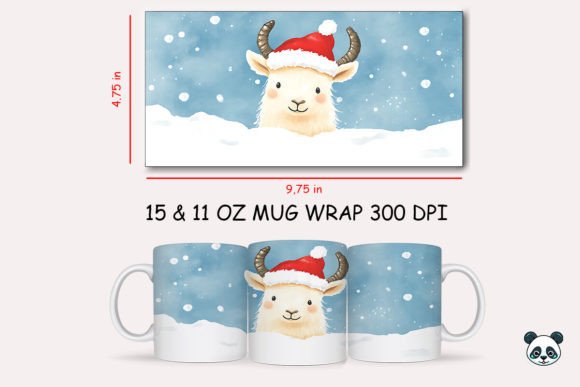 Elevating Sublimation Craft: The Strategic Value of the Christmas Mountain Goat Mug Wrap