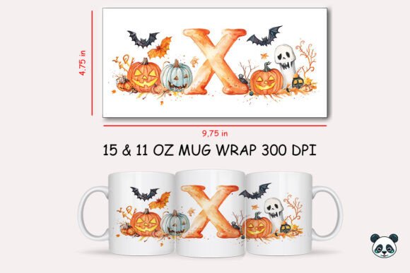 Evaluating the Halloween Letter X Mug Wrap Sublimation 3 Design