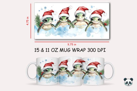 Mastering the Christmas Sea Turtle Mug Wrap for Flawless Sublimation Results