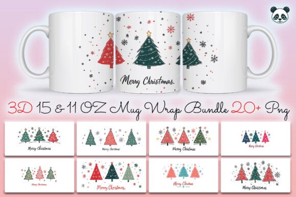 Merry Christmas Tree Mug Wrap Bundle Guide