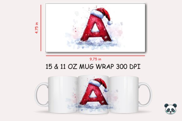 Strategic Branding with Christmas Baby Letter a Mug Wrap 1: A Guide to Intentional Design