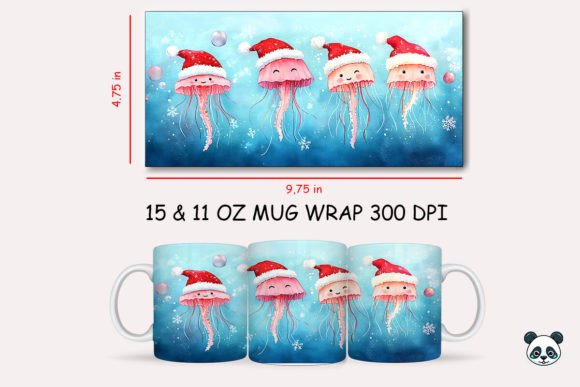 Strategic Branding with the Christmas Jellyfish Mug Wrap: A Guide to Intentional Sublimation Design