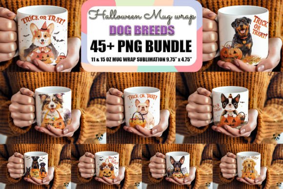 Trick or Treat Dog Mug Wrap Bundle