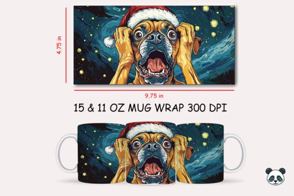 Unleashing Holiday Humor: A Guide to the Funny Christmas Boxer Scream Mug Wrap for Sublimation