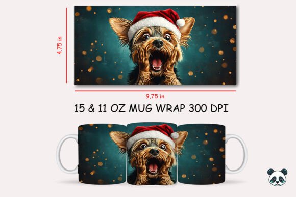 Unleashing Holiday Humor: The Appeal of the Funny Christmas Yorkshire Terrier Scream Mug Wrap